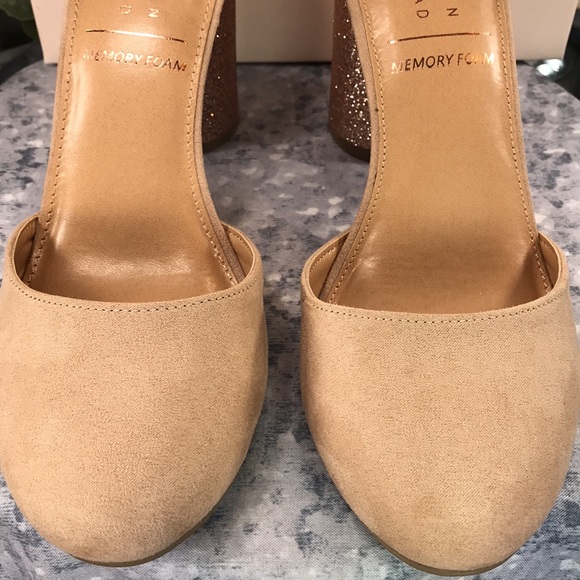 LC Lauren Conrad Hydrangea Gold 3.5” Glitter Heels Women’s Sizes 8M 9M ✨NIB✨ - Picture 8 of 14